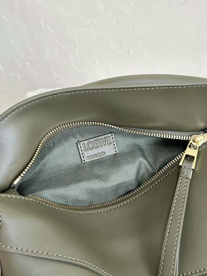 Loewe Small Puzzle Edge Leather Bag Green L02231