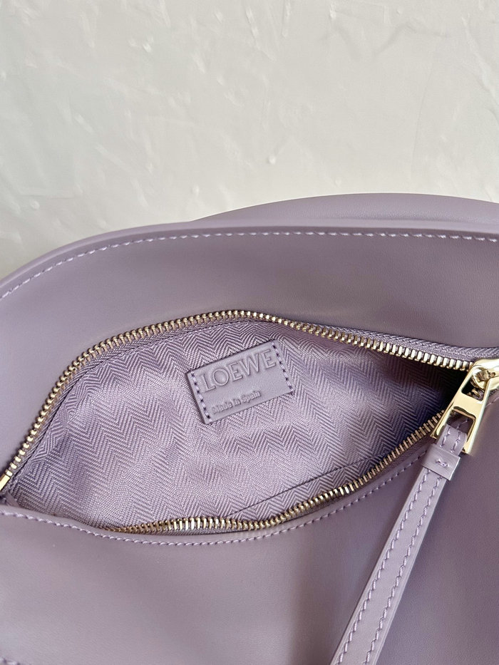 Loewe Small Puzzle Edge Leather Bag Purple L02231