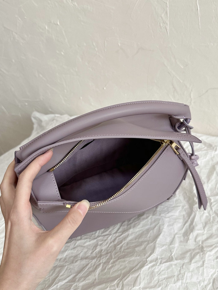 Loewe Small Puzzle Edge Leather Bag Purple L02231