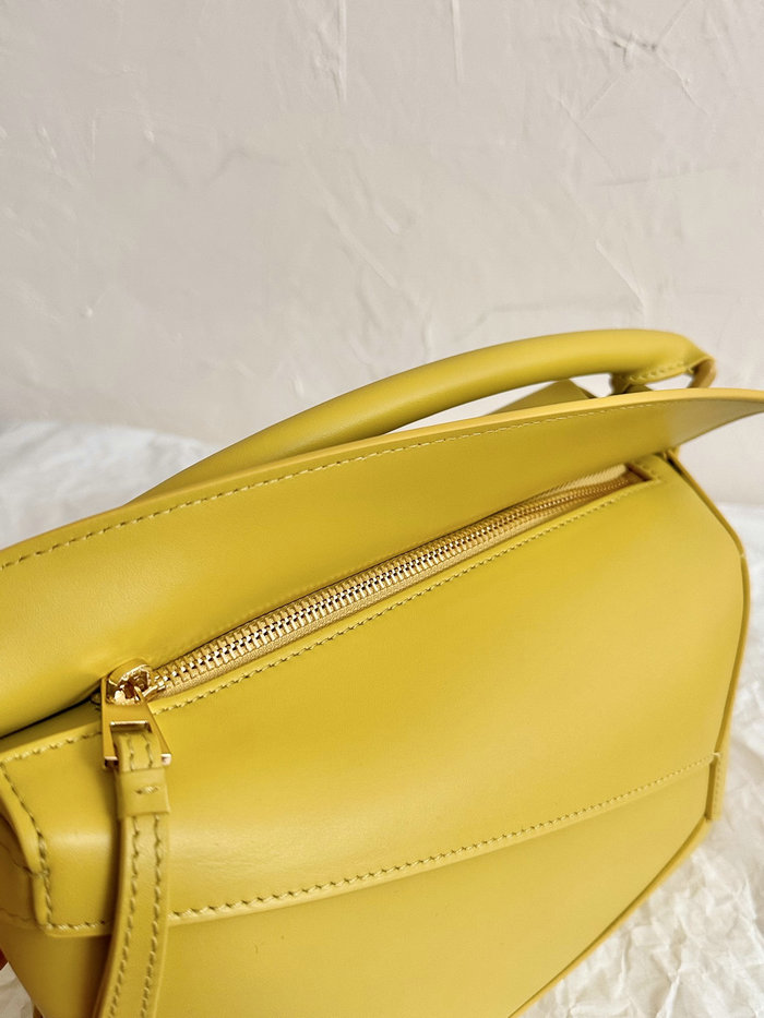 Loewe Small Puzzle Edge Leather Bag Yellow L02231