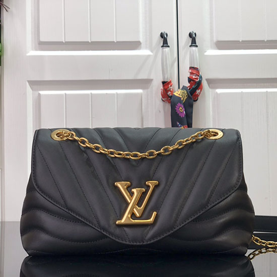 Louis Vuitton New Wave Chain Bag MM Black M58552