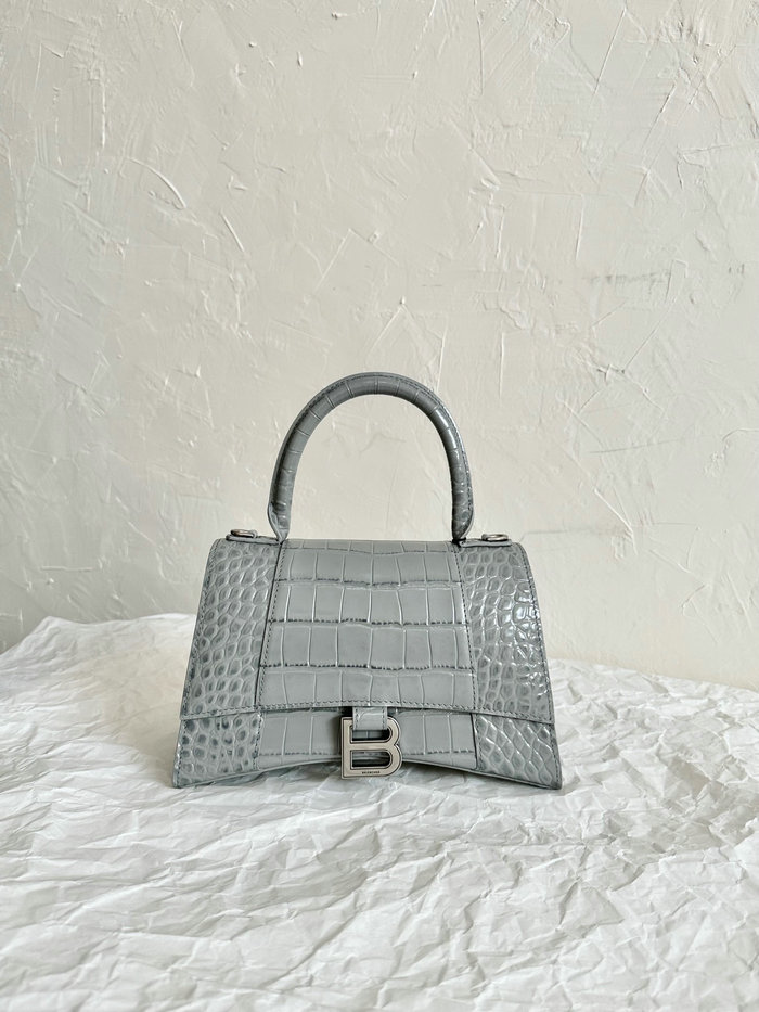 Balenciaga Hourglass Top Handle Bag Grey B59354B26