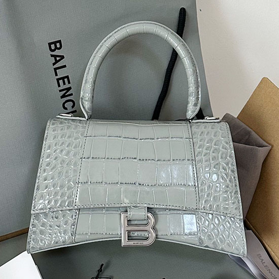 Balenciaga Hourglass Top Handle Bag Grey B59354B26
