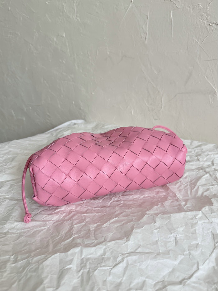 Bottega Veneta Woven Leather Small the Pouch Pink B585853