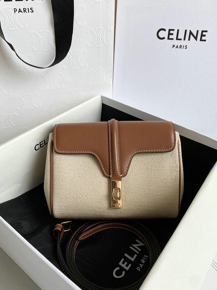 Celine MINI SOFT 16 Textile Shoulder Bag C35116