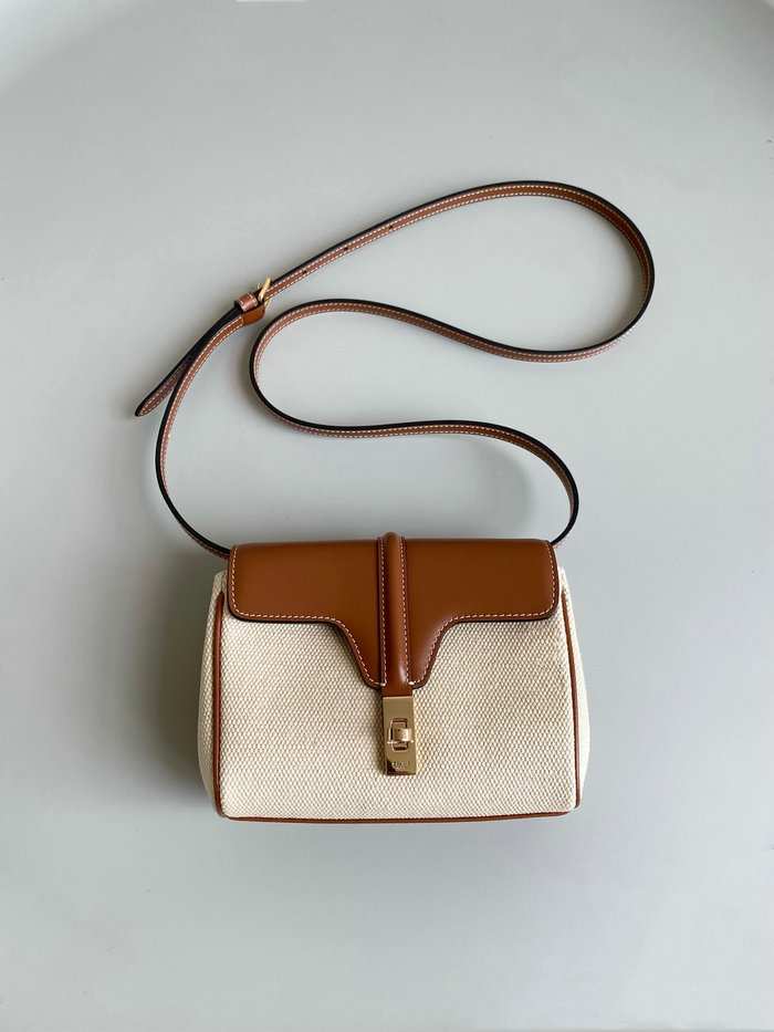 Celine MINI SOFT 16 Textile Shoulder Bag C35116