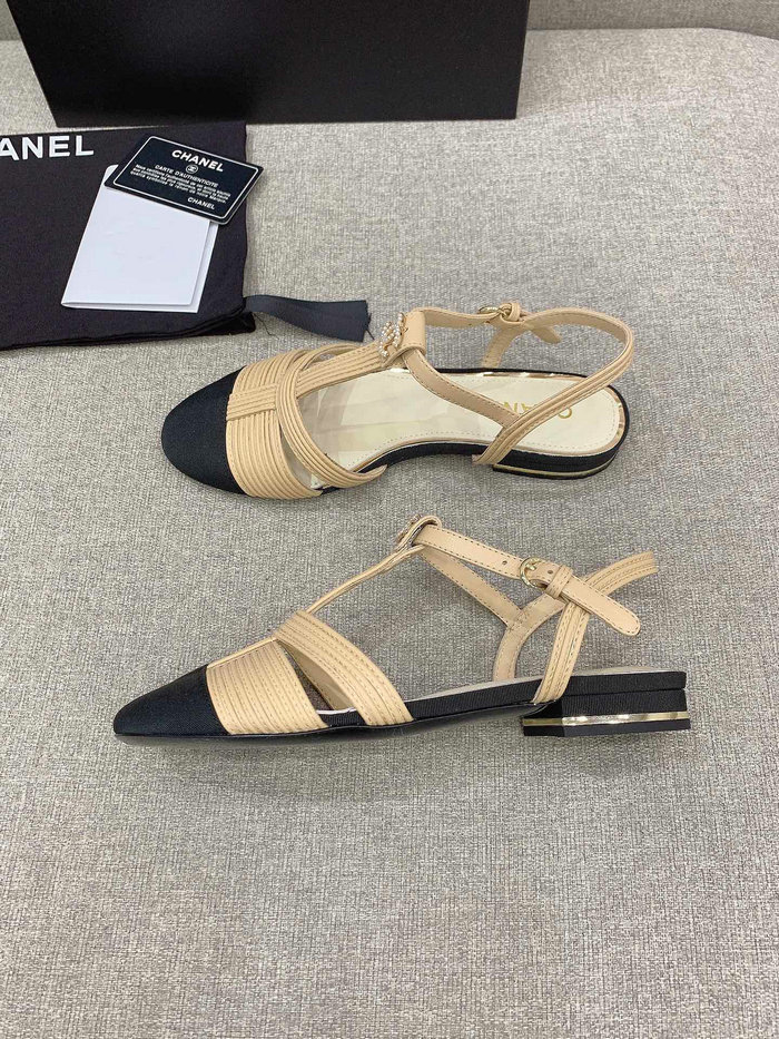 Chanel Sandals Beige CS03186