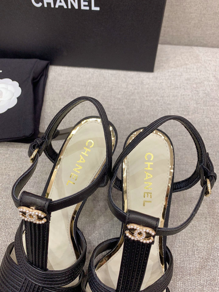 Chanel Sandals Black CS03185