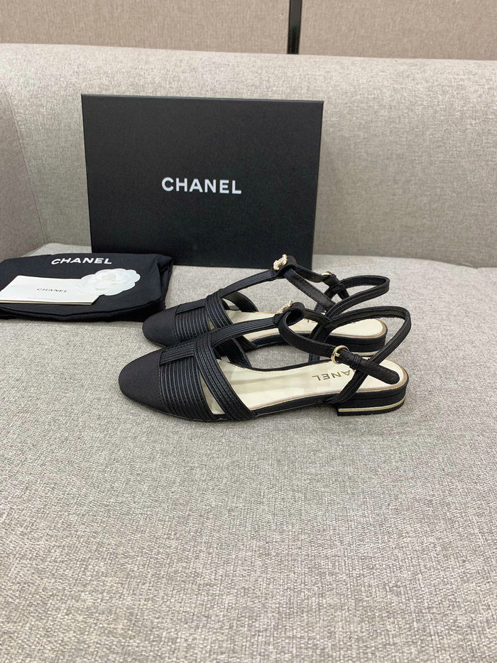 Chanel Sandals Black CS03186