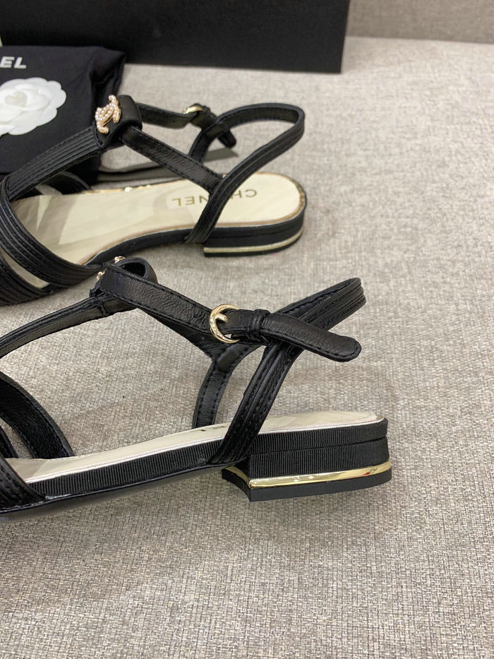 Chanel Sandals Black CS03186