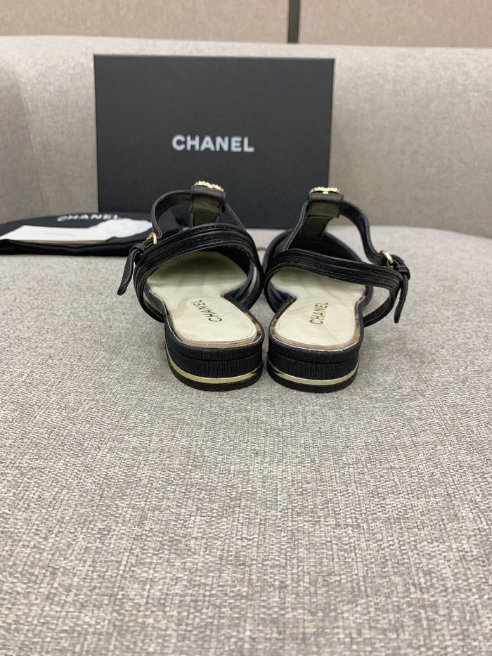 Chanel Sandals Black CS03186