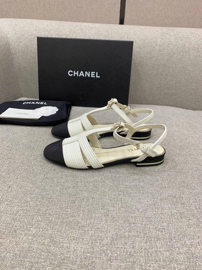 Chanel Sandals White CS03186