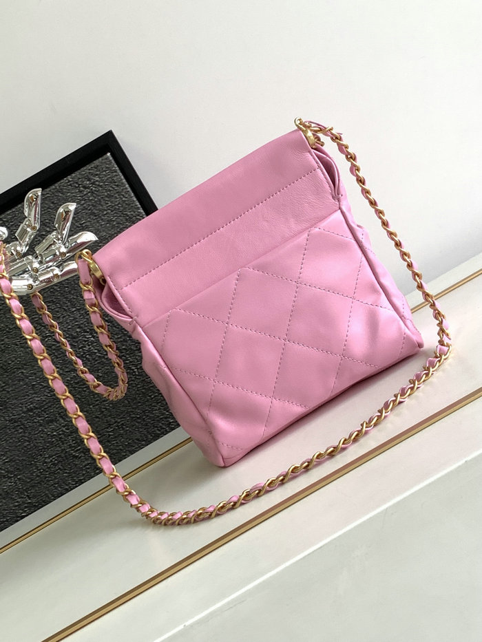 Chanel Small Bucket Bag Pink AS3793