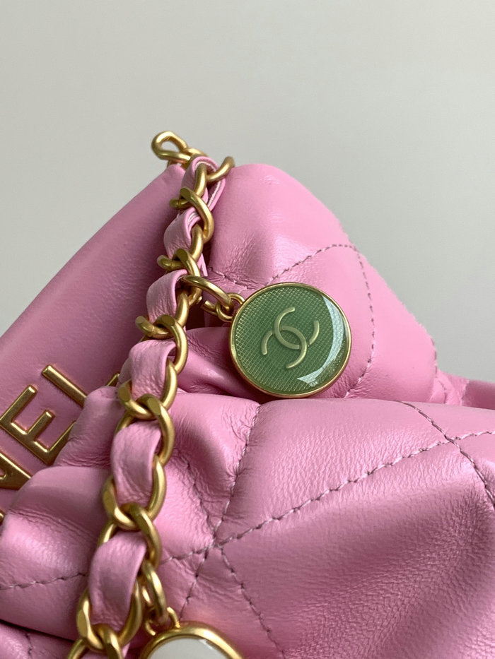 Chanel Small Bucket Bag Pink AS3793