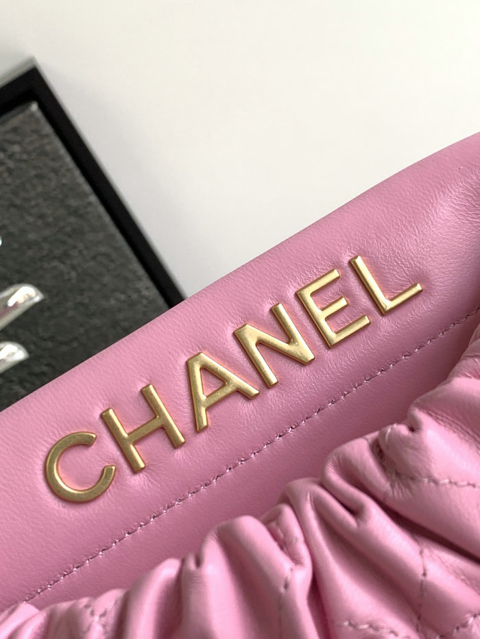 Chanel Small Bucket Bag Pink AS3793