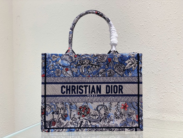 Dior Embroidered Canvas Book Tote M12962