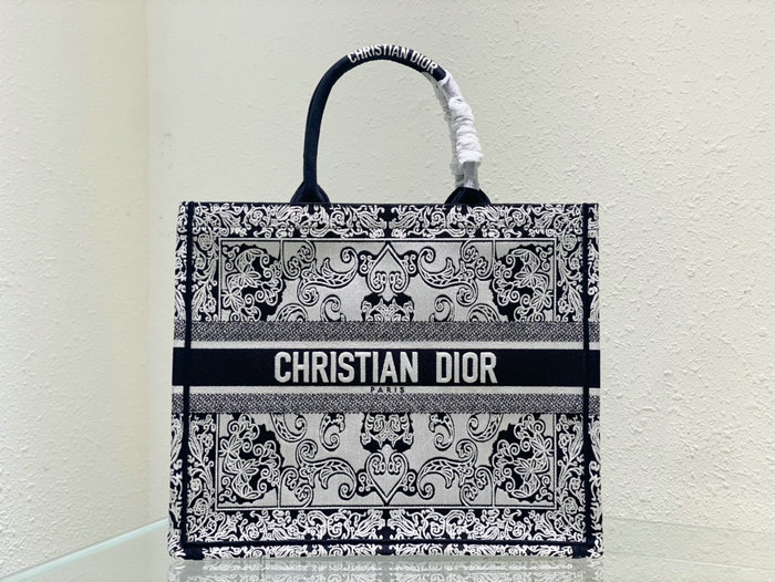 Dior Embroidered Canvas Book Tote M12963