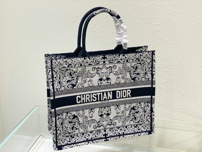 Dior Embroidered Canvas Book Tote M12963