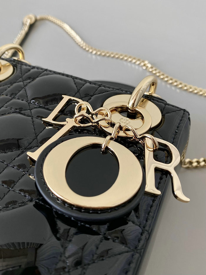 Mini Lady Dior Bag Black D5310