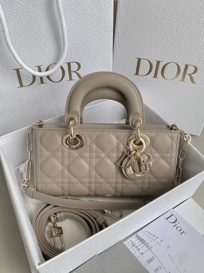 Small LADY D-JOY BAG Grey D3380