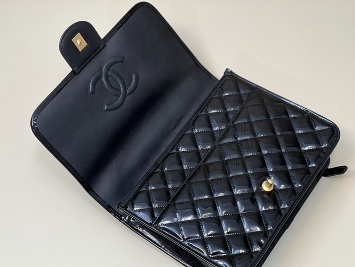 Chanel Patent Large Backpack AS3662