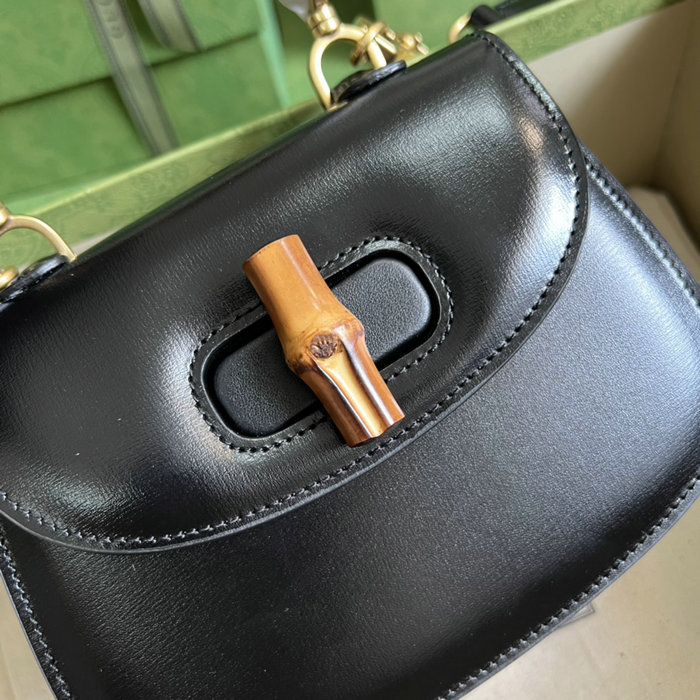 Gucci Bamboo 1947 mini top handle bag Black 686864