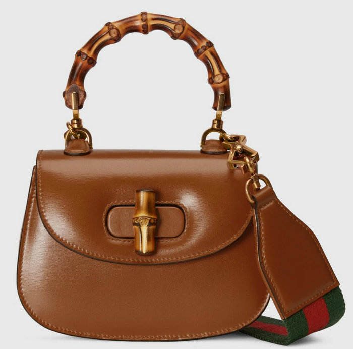 Gucci Bamboo 1947 mini top handle bag Brown 686864