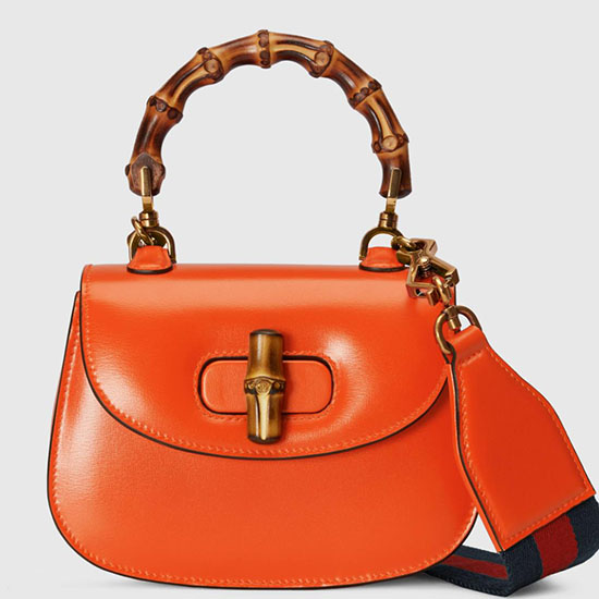 Gucci Bamboo 1947 mini top handle bag Orange 686864