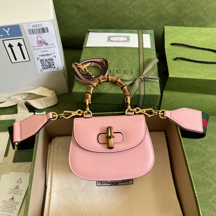 Gucci Bamboo 1947 mini top handle bag Pink 686864