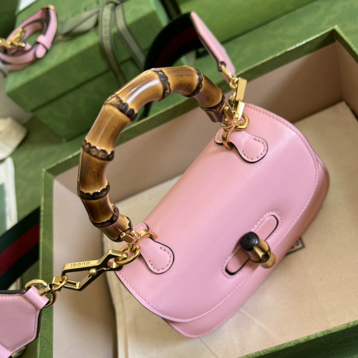 Gucci Bamboo 1947 mini top handle bag Pink 686864