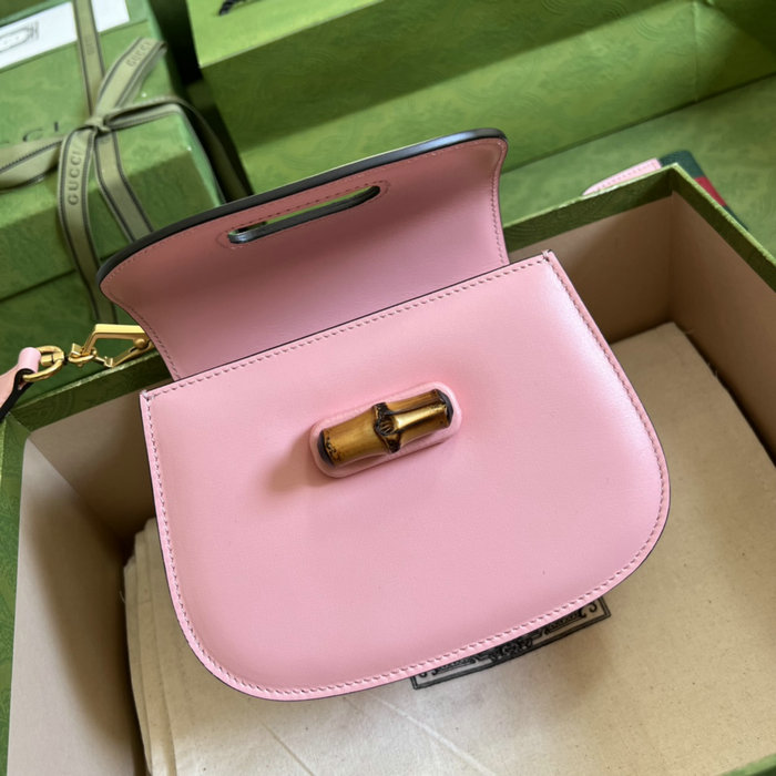 Gucci Bamboo 1947 mini top handle bag Pink 686864