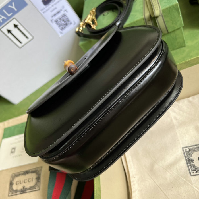 Gucci Small top handle bag with Bamboo Black 675797