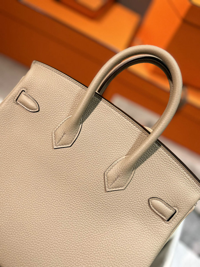 Hermes Togo Leather Birkin Bag Gris Tourterelle HB30191