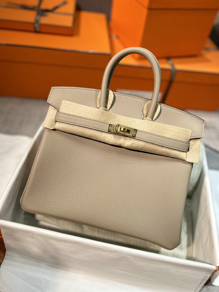 Hermes Togo Leather Birkin Bag Gris Tourterelle HB30191