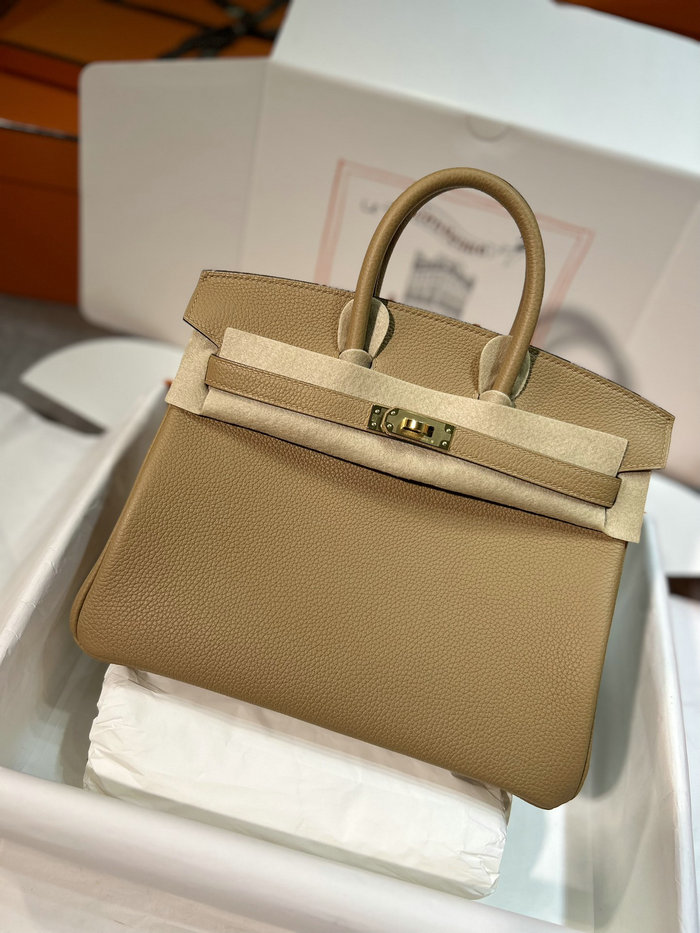 Hermes Togo Leather Birkin Bag OM chai HB30191