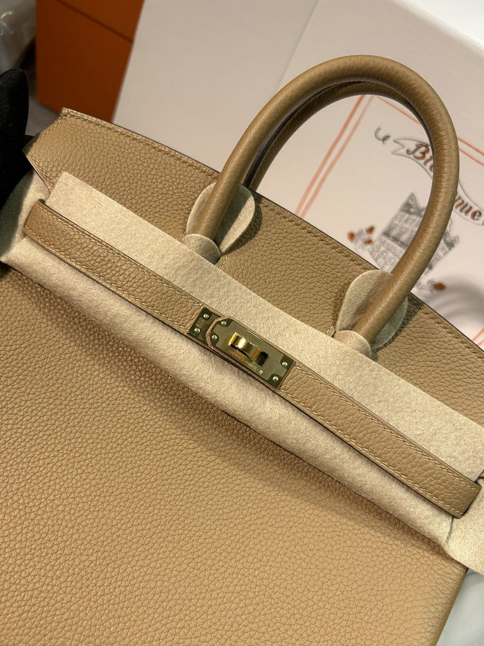 Hermes Togo Leather Birkin Bag OM chai HB30191