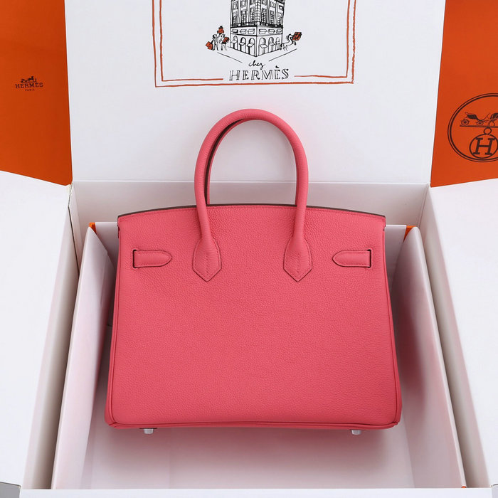 Hermes Togo Leather Birkin Bag Rose Azalee HB30191