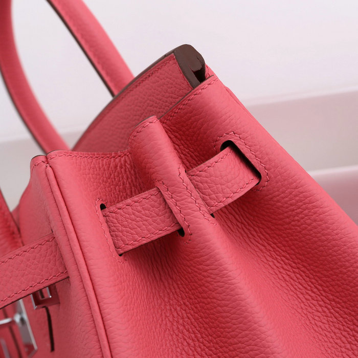 Hermes Togo Leather Birkin Bag Rose Azalee HB30191