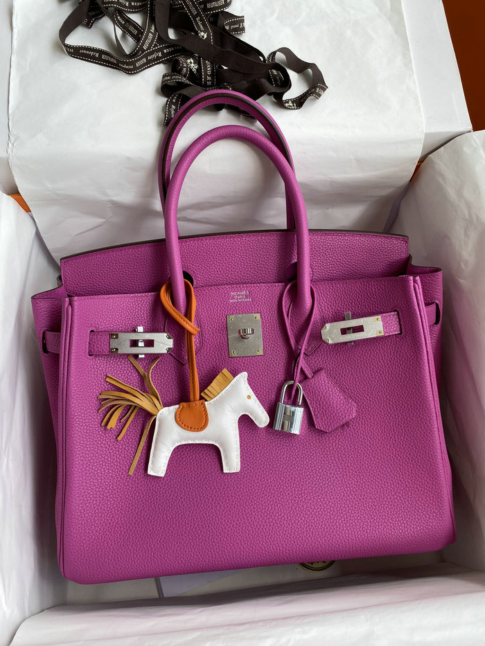 Hermes Togo Leather Birkin Bag Rose Magnolia HB30191