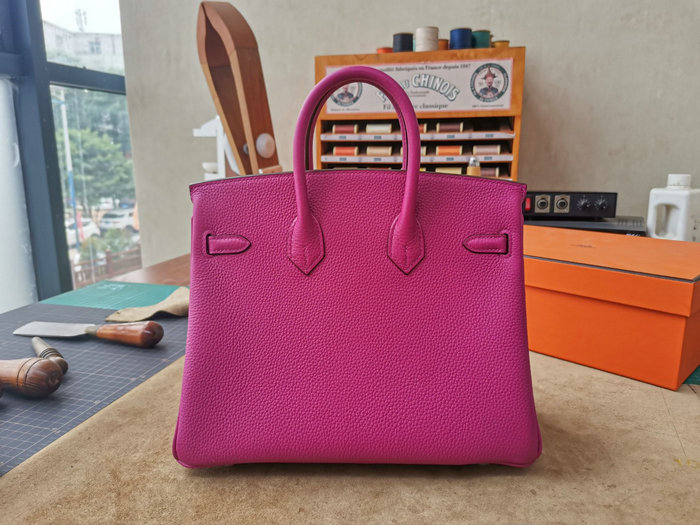 Hermes Togo Leather Birkin Bag Rose Pourpre HB30191