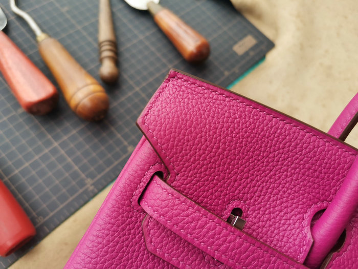 Hermes Togo Leather Birkin Bag Rose Pourpre HB30191