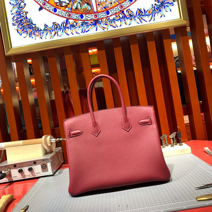 Hermes Togo Leather Birkin Bag Rubis HB30191