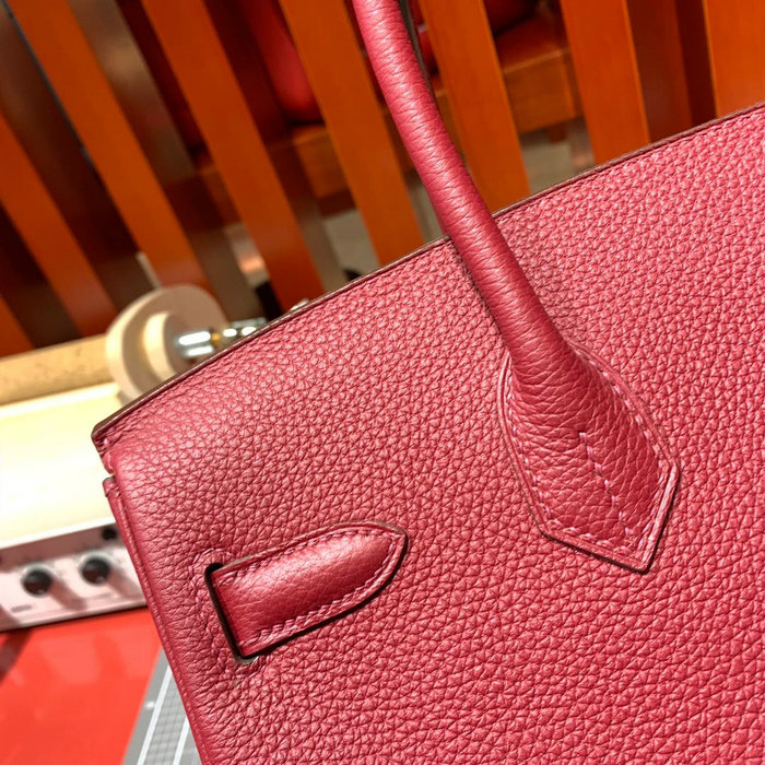 Hermes Togo Leather Birkin Bag Rubis HB30191