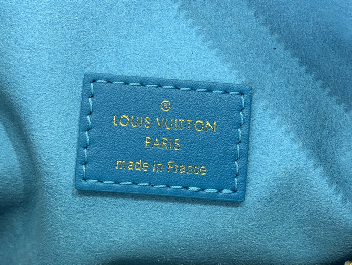 Louis Vuitton Leather Side Trunk Blue M46358