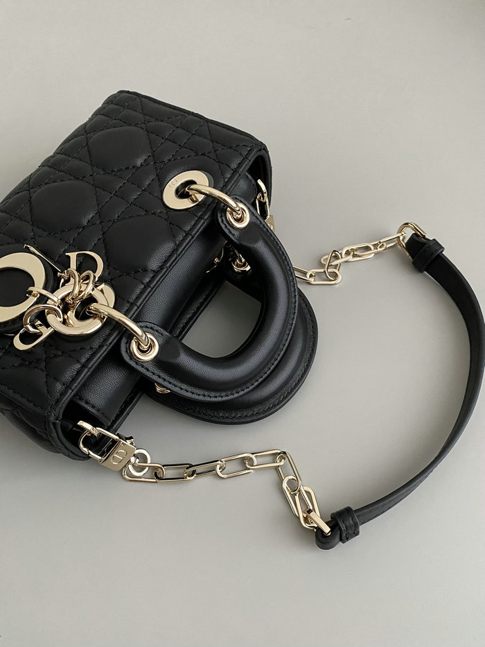 Mini LADY D-JOY BAG Black DM3380