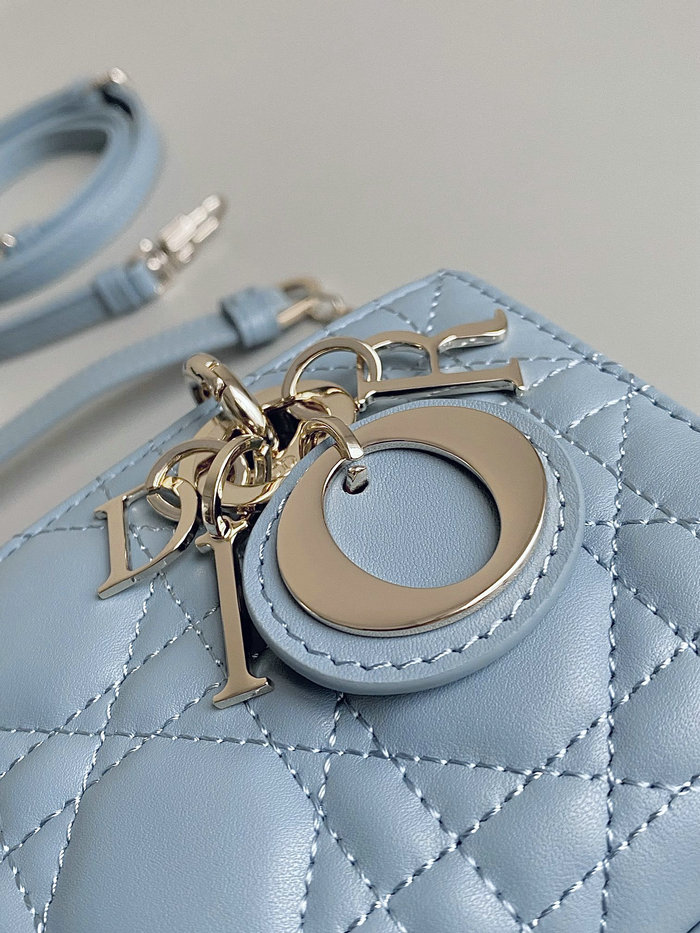 Mini LADY D-JOY BAG Blue DM3380