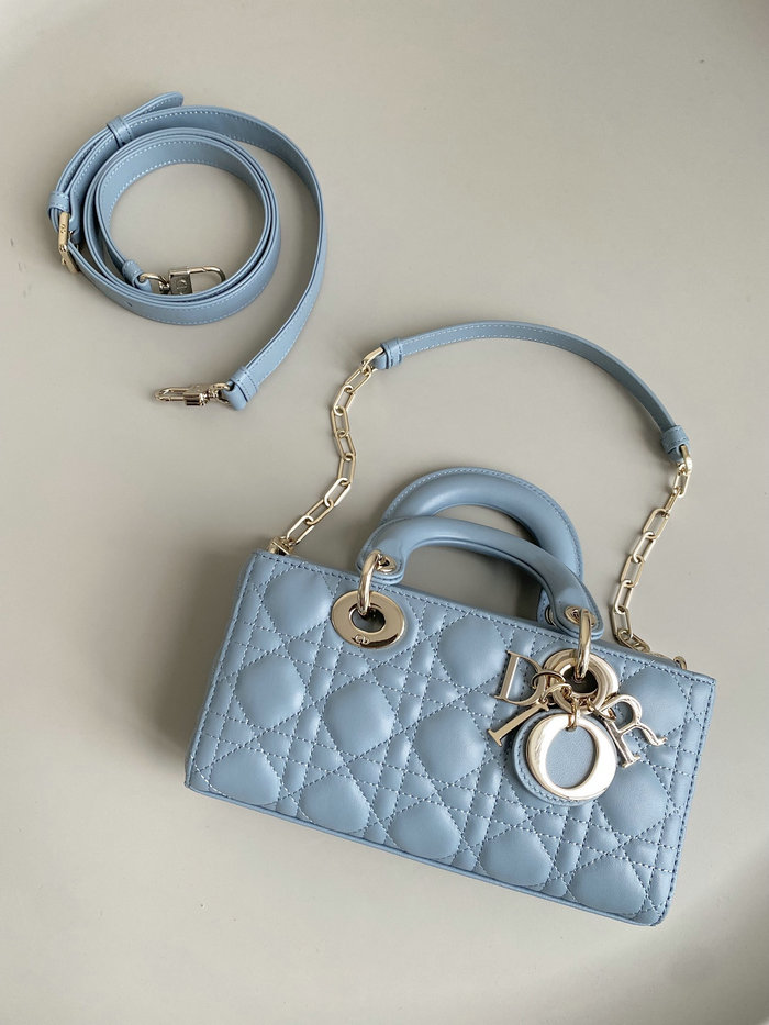 Small LADY D-JOY BAG Blue D3380