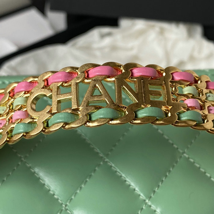 Chanel Vanity Bag Green AP3243
