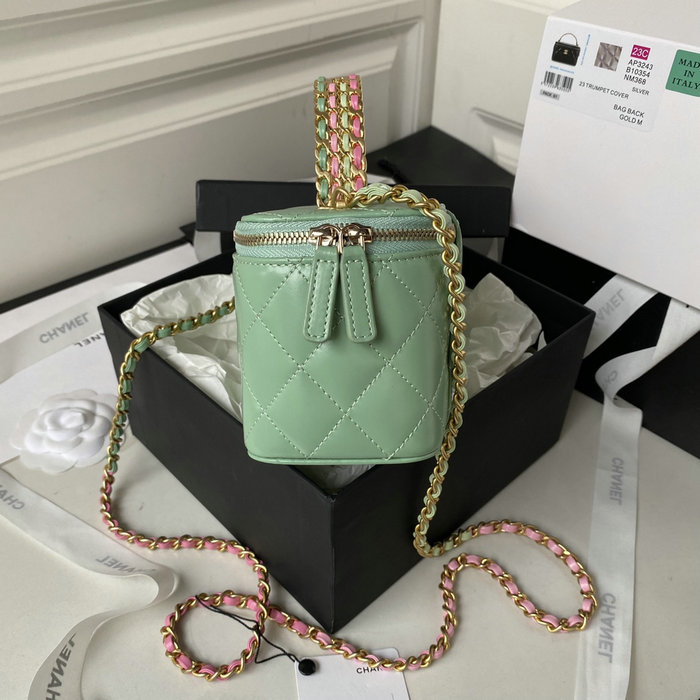 Chanel Vanity Bag Green AP3243