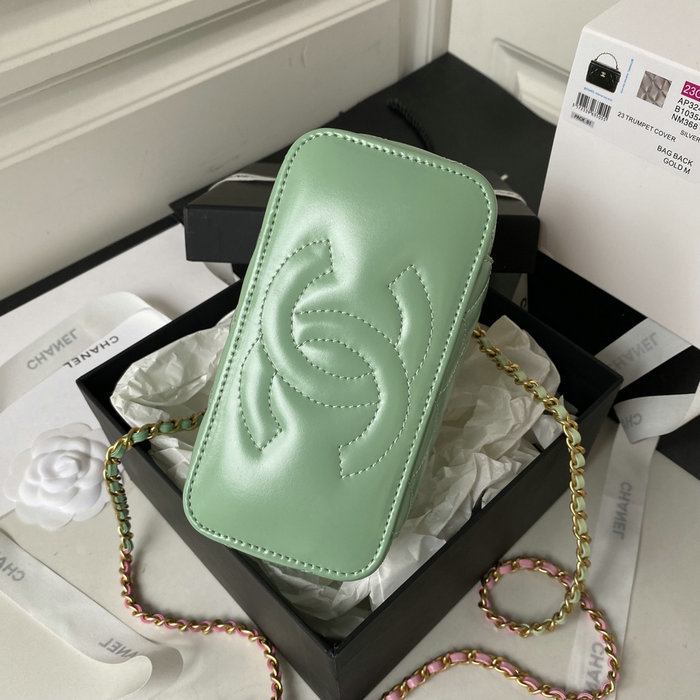 Chanel Vanity Bag Green AP3243